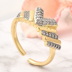 Real Gold Plated & Real Platinum Plated Латунные кольца из манжеты с прозрачным цирконием, прямоугольные кольца для женщин, без кадмия, без никеля и без свинца, настоящее золото и платина, 8 мм