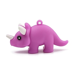 Орхидея Пластиковые подвески, динозавр, сиреневые, 30.5x60x19.5 мм, отверстие : 3 мм