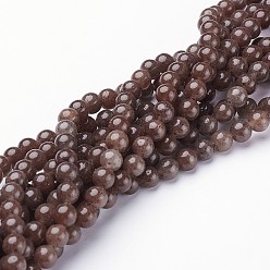 Фиолетовый Авантюрин Натуральный фиолетовый авентурин бисер, круглые, 6 мм