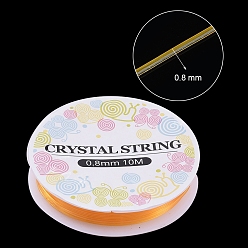 Mixed Color Elastic Crystal Thread, Jewelry Beading Cords, For Stretch Bracelet Making, Mixed Color, 0.8mm, about 10.93 yards(10m)/roll