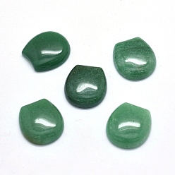 Green Aventurine Natural Green Aventurine Cabochons, Oval, 22x20.5x6~7mm