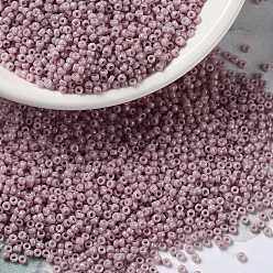 (RR599) Opaque Antique Rose Luster MIYUKI Round Rocailles Beads, Japanese Seed Beads, (RR599) Opaque Antique Rose Luster, 15/0, 1.5mm, Hole: 0.7mm, about 5555pcs/bottle, 10g/bottle