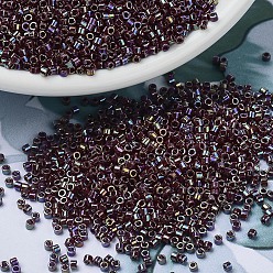 (DB1574) Непрозрачная Смородина AB Бусины miyuki delica, цилиндр, японский бисер, 11/0, (дБ 1574) непрозрачная смородина ab, 1.3x1.6 мм, отверстия: 0.8 мм, около 10000 шт / мешок, 50 г / мешок