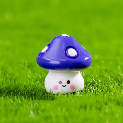 Розовато-лиловый Миниатюрные украшения из грибов из смолы, для украшения сада кукольного домика аксессуары, розовато-лиловый, 16x16 мм