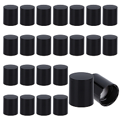 Черный Крышка для косметической бутылки из АБС-пластика, колонка, чёрные, 33x29 мм, внутренний диаметр: 25 мм