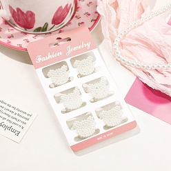 Медведь 6шт. пластиковые жемчужные заколки-коготки для волос, аксессуары для волос для женщин и девочек, медведь, Размер упаковки: 125x70 mm