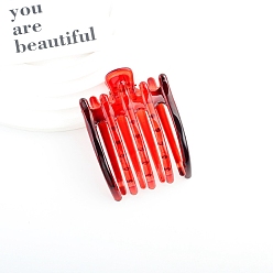 Красный Заколки для волос с когтями из смолы, красные, 81x62x35 мм
