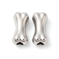 Платина Сплавочные бусины, кость, платина, 15x7x6 мм, отверстие : 3 мм