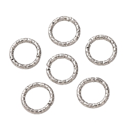Edelstahl Farbe 304 Edelstahl offenen Ringe springen, Edelstahl Farbe, 7x1 mm, Innendurchmesser: 5 mm