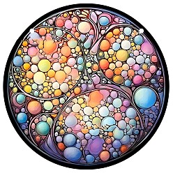Colorful Acrylic Sun Catcher Pendant, Rainbow Maker, Suncatchers, DIY Garden & Home Decoration, Colorful, 150mm