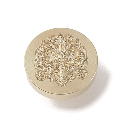 Цветок Золотая восковая печать, латунная головка штампа, цветочный узор коллекции, для сургучной печати, цветок, 25x14 мм, внутренний диаметр: 7 мм