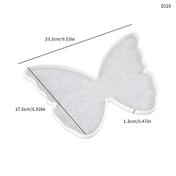 Бабочка Подставка для подставок своими руками, пищевая силиконовая форма, формы для литья смолы, для уф-смолы, изготовление изделий из эпоксидной смолы, белые, бабочка, 176x232x12 мм