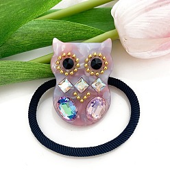 Серо-розавый Резинки для волос из ацетата целлюлозы, аксессуары для волос для женщин и девочек, увядшая роза, 48 мм