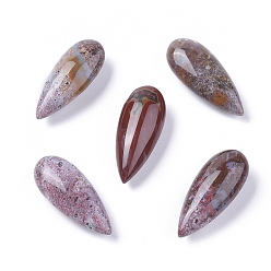 Brecciated Jasper Natural Brecciated Jasper Beads, No Hole/Undrilled, Teardrop, 27.5x11.5x9mm