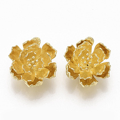 Без Покрытия Латунные подвески, без никеля , цветок, сырой (без покрытия), 20x17.5x8.5 мм, отверстие : 1.6 мм