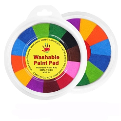 (52) Непрозрачная лаванда Печатная грязь на водной основе, штемпели с чернилами, подушечка для чернил радужного пальца, для рисования по отпечаткам пальцев, разноцветные, 18 см