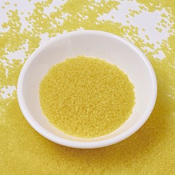 (DB0710) Transparent Yellow MIYUKI Delica Beads, Cylinder, Japanese Seed Beads, 11/0, (DB0710) Transparent Yellow, 1.3x1.6mm, Hole: 0.8mm, about 2000pcs/bottle, 10g/bottle