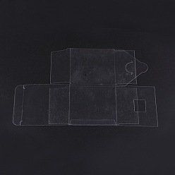 Clear Plastic Clear Packaging Boxes, Cube, Clear, 21.1x14cm, Cube: 7x7x7cm