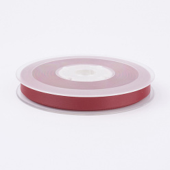 Rojo Oscuro Cinta de raso mate de doble cara, cinta de satén de poliéster, de color rojo oscuro, (3/8 pulgada) 9 mm, 100yards / rodillo (91.44 m / rollo)
