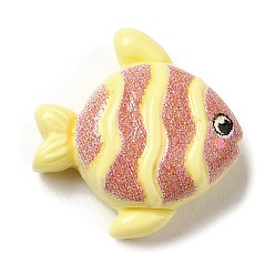 Fish Кабошоны из непрозрачной смолы на тему океана, морские животные кабошоны, рыба, 14x13.5x6 мм