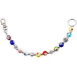 Нержавеющая Сталь Цвет 1брелок из поликарбонатного стекла, с 304 кольцом из нержавеющей стали и поворотными застежками из сплава, цвет нержавеющей стали, 260 мм