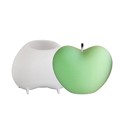 Белый Силиконовые формочки для сердечек своими руками, для изготовления подсвечников, для уф-смолы, изготовление форм из эпоксидной смолы, белые, 64x86x70 мм, внутренний диаметр: 39 мм