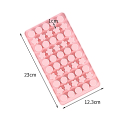 Pink DIY Silicone Molds, Fondant Molds, Resin Casting Molds, for Chocolate, Candy, UV Resin & Epoxy Resin Craft Making, Pink, 230x123x10mm