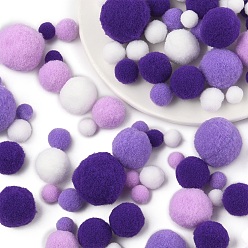 Лиловый Украшение шаром из полиэстера, жемчужный шар, для diy craft, сирень, 0.8~3 см, о 100 шт / комплект