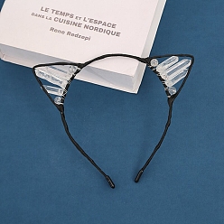 Хрусталь Резинки для волос из натуральных кристаллов кварца, резинки для волос с кошачьими ушками, для женщин девушек, 160x156x50 мм