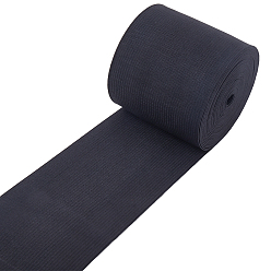 Черный 5м плоская эластичная лента, швейные принадлежности для одежды, чёрные, 70 мм