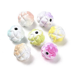 Round Spray Painted Alloy Beads, Round, 10mm, Hole: 1.6mm
