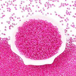 Камелия 8/0 внутри цветные прозрачные стеклянные бусины, слеза, Топ пробуренной, камелия, 3~3.5x3x2~2.5 мм, отверстие : 0.8~0.9 мм, Около 15000 шт / фунт