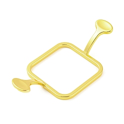 Квадрат Формы для восковой печати из сплава, принадлежности для сургучной печати, для свадебных пригласительных билетов, конверты, дары, винная упаковка, золотые, квадратный, 34x71x15.5 мм, внутренний диаметр: 30x30 мм