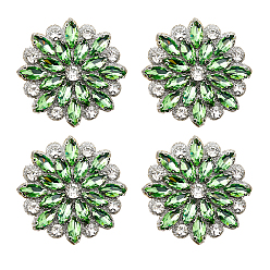 Перидот 4 шт. аксессуары из пайеток и стразов, используется для свадебного пояса, аксессуары для талии, перидот, 55x6 мм