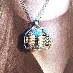 Платина Сплав ожерелья шкентеля, ожерелья с медальоном и подвеской, кабельные цепи, платина, 25.98 дюйм (66 см)