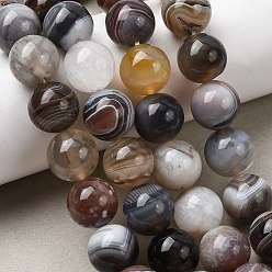 (946FM) Цитрин матовый с зеленой подкладкой Природные Ботсвана агат бисер нитей, круглые, 12~12.5 мм, отверстие : 1 мм, около 33 шт / нитка, 15.35'' (39 см)