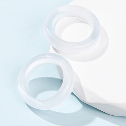 Светло-Синий Cat Eye палец кольца, простые кольца для женщин, голубой, 6 мм, размер США 7 1/4 (17.5 мм)