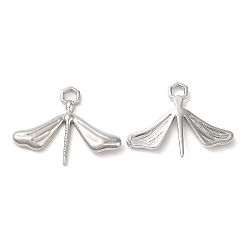 Платина Кулоны из экологически чистой латуни, без свинца и без кадмия, очарование стрекозы, платина, 21.5x26.5x4 мм, отверстие : 2.8 мм