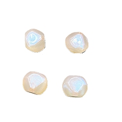 Розовый 420 Светящиеся акриловые бусины шт., светится в темноте, ромб русалка маленькая мякоть, туманная роза, 14 мм