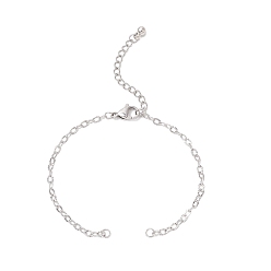 Нержавеющая Сталь Цвет 304 изготовление браслета-цепочки из текстурированной нержавеющей стали, цвет нержавеющей стали, 6-3/4 дюйм (17 см)