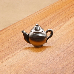 Матовый Платиновый Цвет Ручка ящика из цинкового сплава, с винтами, шкаф тянет ручки для ящика, аксессуары для дверных ручек, чайник, матовый цвет платины, 49x36x25 мм