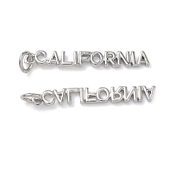 Настоящее золото 18K Латунные подвески, словесные чары, долговечный, стойки покрытие, без свинца и без кадмия, с целью перехода в кольце, реальный 18 k позолоченный, 4x28x1.5 мм, отверстие : 3 мм