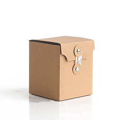 Rauchig Rechteckige Verpackungsbox aus Kraftpapier, für Kerzenverpackung, Geschenkbox, rauchig, 8x8x9.5 cm