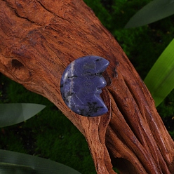 Sodalite Natural Sodalite Display Decorations, Home Decorations, Moon, 30x8mm
