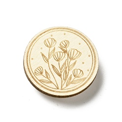 Flower Wood Magnetic Needle Pin, Magnetic Catcher Holder, Flat Round, for Cross Stitch Tool Supplies, Flower Pattern, 100x60x8mm, 2pcs/bag