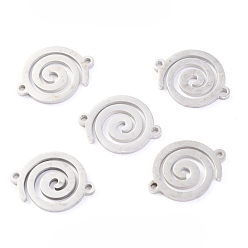 Нержавеющая Сталь Цвет Соединительные элементы из нержавеющей стали, не тускнеющие, вихревые, цвет нержавеющей стали, 15x11x1.1 мм, отверстие : 1 мм