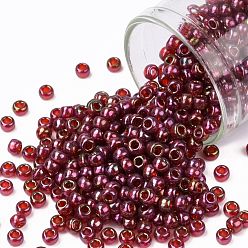 (331) Gold Luster Wild Berry TOHO Round Seed Beads, Japanese Seed Beads, (331) Gold Luster Wild Berry, 8/0, 3mm, Hole: 1mm, about 10000pcs/pound