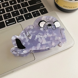 Средний Фиолетовый Заколки для волос в форме когтей из ацетата целлюлозы, морской лев, средне фиолетовый, 98x55 мм