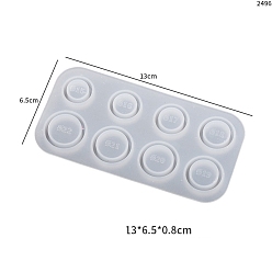 Ring Кольца своими руками, форма из пищевого силикона, формы для литья смолы, для уф-смолы, изготовление изделий из эпоксидной смолы, белые, кольцо, 130x65x8 мм