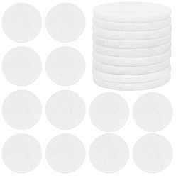 White Round Painting Rocks, DIY Flat Stones for Painting, White, 49.5x5.5mm
